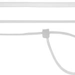 Кабельные стяжки белые ХС-Б, 2.5 x 100 мм, 100 шт,нейлоновые, СИБИН 3786-25-100