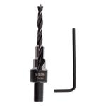 Сверло 5мм с зенкером 9,5мм для мебельных стяжек 7х50 Denzel 704205