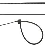Кабельные стяжки черные ХС-Ч, 2.5 x 100 мм, 100 шт,нейлоновые, СИБИН 3788-25-160
