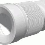 Гофра для унитаза выпуск 110мм 235-500мм с мягкой манжетой АНИ пласт, K828 32118