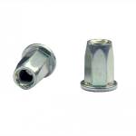 Заклепка резьбовая шестигранная с плоским бортом